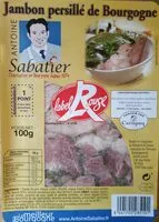 Mängden socker i Jambon persillé de Bourgogne