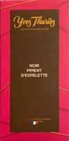 Mängden socker i Chocolat Noir piment d'Espelette