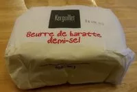 Mängden socker i Beurre de baratte demi-sel