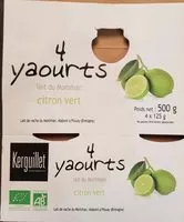 Mängden socker i 4 Yaourts citron vert