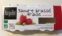 Mängden socker i Yaourt brassé fraise au lait entier