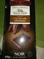 Mängden socker i Cacao 64% minimum