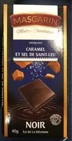 Mängden socker i Chocolat noir au caramel et sel de saint-leu