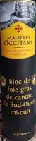 Mängden socker i Bloc de foie gras de canard