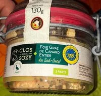 Mängden socker i Foie gras de canard entier du Sud-Ouest