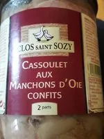 Mängden socker i Cassoulet aux manchons d'oie confits