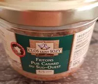 Mängden socker i Fritons pur canard du Sud ouest