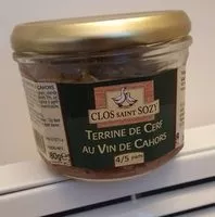Mängden socker i Terrine de cerf au vin de cahors