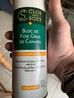 Mängden socker i Bloc de foie gras