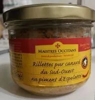 Mängden socker i Rillettes Pur canard du Sud-Ouest au piment d'Espelette