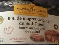 Mängden socker i Roti de magret de canard du sud ouest