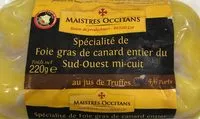 Mängden socker i Foie gras de canard entier