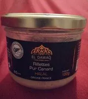 Mängden socker i Rillettes pur canard