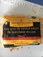 Mängden socker i Foie gras de canard mi-cuit au piment d'Espelette