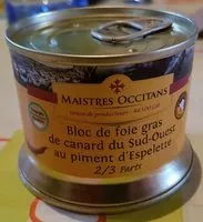 Mängden socker i Bloc de foie gras piment d'espelette