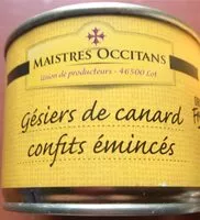 Mängden socker i Gésiers de canard confits émincés
