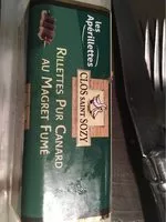 Mängden socker i Rillettes pures canard au magret fumé