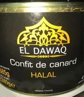 Mängden socker i Confit de canard