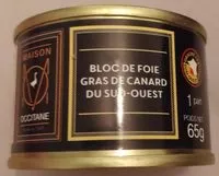 Mängden socker i Bloc de foie gras de canard du Sud-Ouest