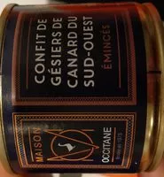 Mängden socker i Confit de gésiers de canard du sud-ouest