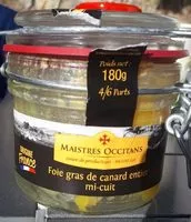 Mängden socker i fois gras de canard entier mi-cuit