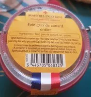 Mängden socker i Foie gras de canard entier