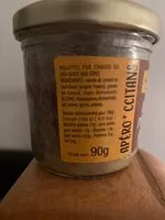Mängden socker i Rillettes pur canard aux cèpes