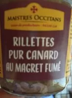 Mängden socker i Rillettes pur canard au magret fume