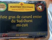 Mängden socker i Foie gras de canard entier