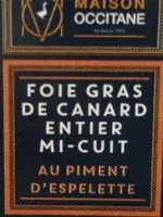 Mängden socker i Foie gras de canard entier mi-cuit