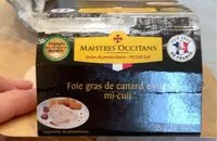 Mängden socker i Foie gras de canard entier mi cuit