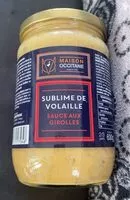 Mängden socker i Sublime de volaille sauce aux giroles