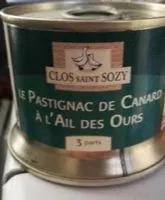 Mängden socker i Le Pastignac de canard à l'ail des ours