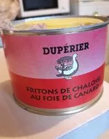 Mängden socker i Fritons de chalosse au foie de canard