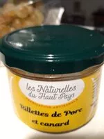 Mängden socker i Rillettes de porc et de canard