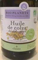 Mängden socker i Huile de Colza désodorisée