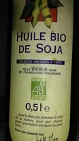 Mängden socker i Huile bio de soja
