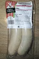 Mängden socker i Boudin blanc au lait frais de Normandie