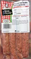 Mängden socker i Chipolatas aux herbes précuites 