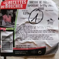 Mängden socker i Saucisses Toulouse