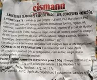 Mängden socker i Saucisses maroilles