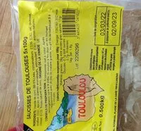 Mängden socker i Saucisses de Toulouse