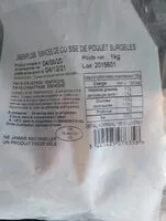 Mängden socker i Émincés de cuisse de poulet