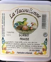 Mängden socker i Sorbet fraise