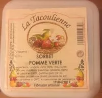 Mängden socker i Sorbet pomme verte