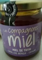 Mängden socker i Les compagnons du miel. Miel de thym