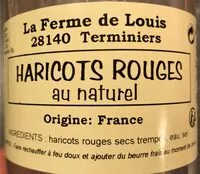 Mängden socker i Haricots rouges au naturel