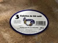 Mängden socker i 3 Galettes De Blé Noir Fraîches Catel-roc, 175g