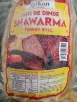 Mängden socker i Rôti de dinde shawarma turkey roll