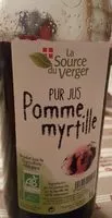 Mängden socker i Pur jus de pomme myrtille
